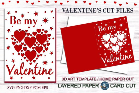 Download Happy Valentine's Day Cut Card SVG - Happy valentine Collection