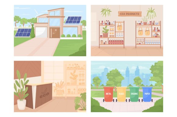 Download Sustainability Illustrations Set - Sustainability Collection