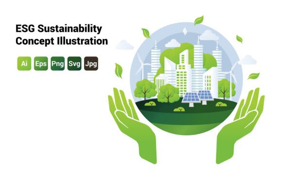 Download ESG Sustainability Concept Illustration - Sustainability Collection