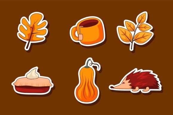 Download Set Collection of Autumn Sticker - Autumn sticker Collection