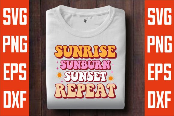 Download Retro Sunrise Sunburn Sunset Repeat Svg - Sunrise sunburn sunset repeat svg Collection